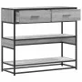 Mesa consola madera de ingeniería gris Sonoma 90x35x80 cm by , Side tables - Ref: Foro24-849182, Price: 85,86 €, Discount: %
