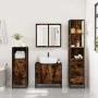 Armario baño madera contrachapada roble ahumado 35x37,5x166 cm de , Muebles de baño - Ref: Foro24-849246, Precio: 85,75 €, De...