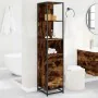 Armario baño madera contrachapada roble ahumado 35x37,5x166 cm de , Muebles de baño - Ref: Foro24-849246, Precio: 85,75 €, De...