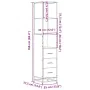 Armario baño madera contrachapada roble ahumado 35x37,5x166 cm de , Muebles de baño - Ref: Foro24-849246, Precio: 85,75 €, De...