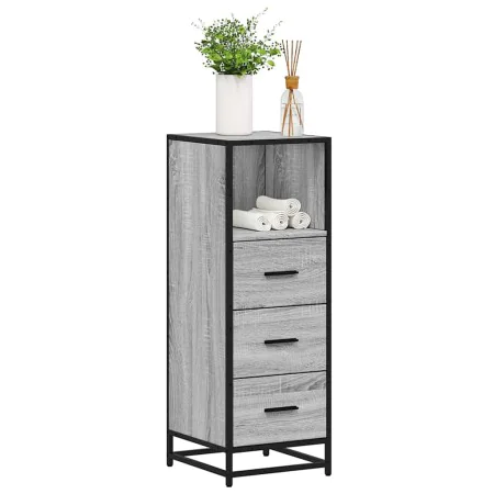 Armario de baño madera contrachapada gris sonoma 35x37,5x100 cm by , Bathroom furniture - Ref: Foro24-849252, Price: 92,27 €,...