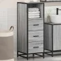 Armario de baño madera contrachapada gris sonoma 35x37,5x100 cm by , Bathroom furniture - Ref: Foro24-849252, Price: 92,27 €,...