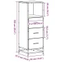 Armario de baño madera contrachapada gris sonoma 35x37,5x100 cm by , Bathroom furniture - Ref: Foro24-849252, Price: 92,27 €,...