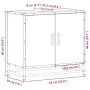 Armario de lavabo de baño madera roble Sonoma 65x33x60 cm by , Bathroom furniture - Ref: Foro24-849265, Price: 67,54 €, Disco...