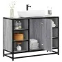 Armario lavabo baño madera ingeniería gris Sonoma 80x33x60 cm by , Bathroom furniture - Ref: Foro24-849292, Price: 74,78 €, D...