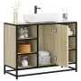 Armario lavabo baño madera ingeniería roble Sonoma 80x33x60 cm by , Bathroom furniture - Ref: Foro24-849290, Price: 76,65 €, ...