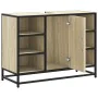 Armario lavabo baño madera ingeniería roble Sonoma 80x33x60 cm by , Bathroom furniture - Ref: Foro24-849290, Price: 76,65 €, ...