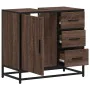 Mueble de lavabo madera de ingeniería roble marrón 65x33x60 cm de , Muebles de baño - Ref: Foro24-849278, Precio: 91,95 €, De...