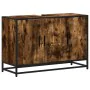 Armario lavabo baño madera ingeniería roble ahumado 90x33x60 cm by , Bathroom furniture - Ref: Foro24-849271, Price: 83,02 €,...