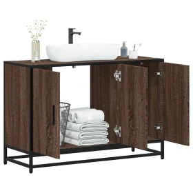 Armario lavabo baño madera ingeniería roble marrón 90x33x60 cm von , Badezimmermöbel - Ref: Foro24-849273, Preis: 85,31 €, Ra...