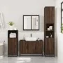 Armario lavabo baño madera ingeniería roble marrón 90x33x60 cm by , Bathroom furniture - Ref: Foro24-849273, Price: 85,31 €, ...