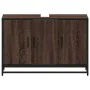 Armario lavabo baño madera ingeniería roble marrón 90x33x60 cm by , Bathroom furniture - Ref: Foro24-849273, Price: 85,31 €, ...