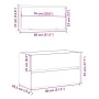 Mueble de baño con espejo de madera antigua madera ingeniería de , Muebles de baño - Ref: Foro24-856377, Precio: 87,19 €, Des...