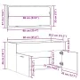 Mueble de baño con espejo de madera ingeniería roble artesanal by , Bathroom furniture - Ref: Foro24-856382, Price: 92,94 €, ...