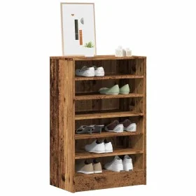 Mueble zapatero madera ingeniería madera envejecida 60x35x92 cm by , Shoe racks and shoe organizers - Ref: Foro24-856702, Pri...