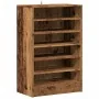 Mueble zapatero madera ingeniería madera envejecida 60x35x92 cm de , Zapateros y organizadores de calzado - Ref: Foro24-85670...