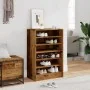 Mueble zapatero madera ingeniería madera envejecida 60x35x92 cm de , Zapateros y organizadores de calzado - Ref: Foro24-85670...