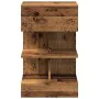 Mesitas de noche 2 uds madera ingeniería envejecida 40x35x65 cm de , Mesitas de noche - Ref: Foro24-856749, Precio: 89,25 €, ...