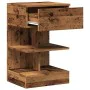 Mesitas de noche 2 uds madera ingeniería envejecida 40x35x65 cm de , Mesitas de noche - Ref: Foro24-856749, Precio: 89,25 €, ...