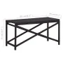 Schwarze Gartenbank aus synthetischem Rattan, 80 cm von vidaXL, Gartenbänke - Ref: Foro24-46207, Preis: 62,92 €, Rabatt: %