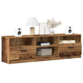 Mueble de TV madera ingeniería madera envejecida 150x33,5x45cm de , Muebles TV - Ref: Foro24-856852, Precio: 98,14 €, Descuen...