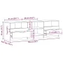 Mueble de TV madera ingeniería madera envejecida 150x33,5x45cm by , TV Furniture - Ref: Foro24-856852, Price: 98,14 €, Discou...