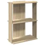 Librería 3 estantes madera ingeniería roble sonoma 60x30x80 cm de , Librerías y estanterías - Ref: Foro24-860258, Precio: 42,...