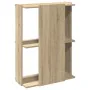 Librería 3 estantes madera ingeniería roble sonoma 60x30x80 cm de , Librerías y estanterías - Ref: Foro24-860258, Precio: 42,...