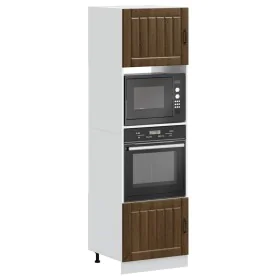 Armarios para horno 2 uds Kalmar roble marrón madera ingeniería de , Armarios de cocina - Ref: Foro24-3315048, Precio: 185,35...