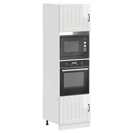Armarios para horno 2 uds Kalmar blanco brillante de , Armarios de cocina - Ref: Foro24-3315043, Precio: 206,32 €, Descuento: %