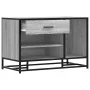 Banco zapatero madera de ingeniería gris sonoma 80x40x53,5 cm by , Benches for halls and storage - Ref: Foro24-849227, Price:...