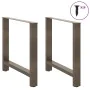 Patas para mesa de centro de acero natural 2 uds 70x(72-73) cm von , Tischbeine - Ref: Foro24-4013311, Preis: 91,00 €, Rabatt: %