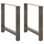 Patas para mesa de centro de acero natural 2 uds 70x(72-73) cm von , Tischbeine - Ref: Foro24-4013311, Preis: 91,00 €, Rabatt: %