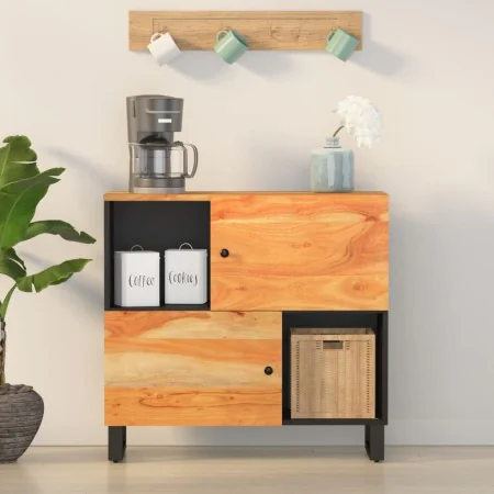 Aparador con 2 puertas madera maciza de acacia 80x33x75 cm by , Sideboards - Ref: Foro24-352922, Price: 145,37 €, Discount: %