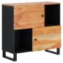 Aparador con 2 puertas madera maciza de acacia 80x33x75 cm by , Sideboards - Ref: Foro24-352922, Price: 145,37 €, Discount: %