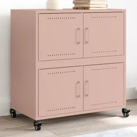 Aparador de acero laminado en frío rosa 68,5x39x72 cm von , Sideboards - Ref: Foro24-846651, Preis: 111,28 €, Rabatt: %