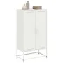 Aparador de acero blanco 68,5x38,5x123,5 cm by , Sideboards - Ref: Foro24-846499, Price: 108,42 €, Discount: %