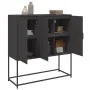 Aparador de acero negro 100,5x39x107 cm by , Sideboards - Ref: Foro24-846536, Price: 102,92 €, Discount: %