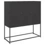 Aparador de acero negro 100,5x39x107 cm by , Sideboards - Ref: Foro24-846536, Price: 102,92 €, Discount: %