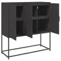 Aparador de acero negro 100,5x39x107 cm by , Sideboards - Ref: Foro24-846536, Price: 102,92 €, Discount: %
