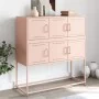 Aparador de acero laminado en frío rosa 100,5x39x107 cm von , Sideboards - Ref: Foro24-846597, Preis: 109,11 €, Rabatt: %