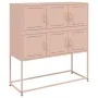 Aparador de acero laminado en frío rosa 100,5x39x107 cm von , Sideboards - Ref: Foro24-846597, Preis: 109,11 €, Rabatt: %