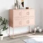 Aparador de acero laminado en frío rosa 100,5x39x107 cm von , Sideboards - Ref: Foro24-846597, Preis: 109,11 €, Rabatt: %
