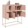 Aparador de acero laminado en frío rosa 100,5x39x107 cm von , Sideboards - Ref: Foro24-846597, Preis: 109,11 €, Rabatt: %