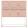 Aparador de acero laminado en frío rosa 100,5x39x107 cm von , Sideboards - Ref: Foro24-846597, Preis: 109,11 €, Rabatt: %