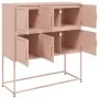 Aparador de acero laminado en frío rosa 100,5x39x107 cm von , Sideboards - Ref: Foro24-846597, Preis: 109,11 €, Rabatt: %
