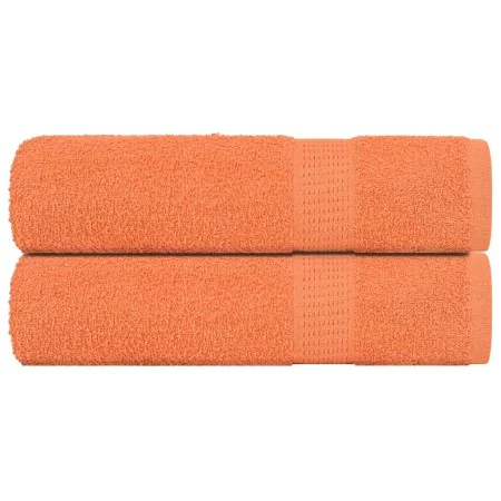 Toallas de baño 2 uds naranja 100x150 cm 360 gsm 100% algodón de , Toallas - Ref: Foro24-136908, Precio: 29,87 €, Descuento: %
