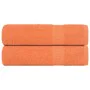 Toallas de baño 2 uds naranja 100x150 cm 360 gsm 100% algodón de , Toallas - Ref: Foro24-136908, Precio: 29,87 €, Descuento: %