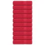 Toallas de baño 10 uds rojo 100x150 cm 360 gsm 100% algodón de , Toallas - Ref: Foro24-136934, Precio: 100,36 €, Descuento: %