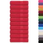 Toallas de baño 10 uds rojo 100x150 cm 360 gsm 100% algodón de , Toallas - Ref: Foro24-136934, Precio: 100,36 €, Descuento: %